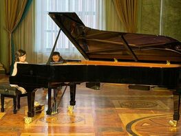 Steinway & Sons grand piano worth 25 million soms installed at Opera Theater