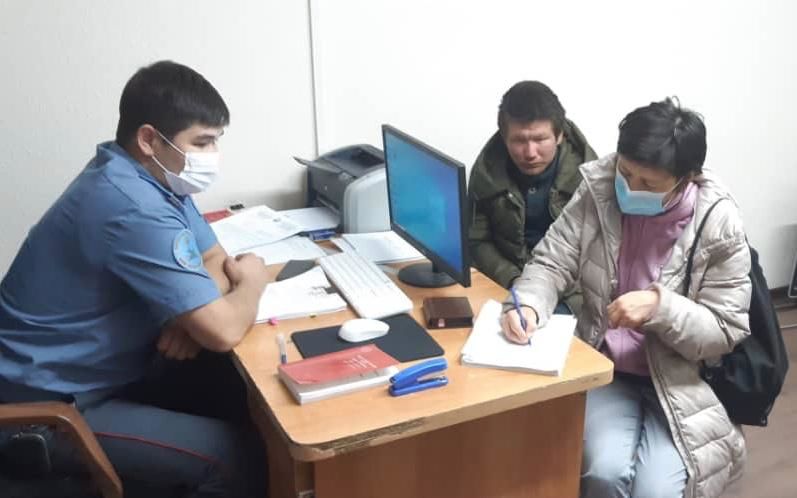 пресс-службы УВД Октябрьского района Бишкека