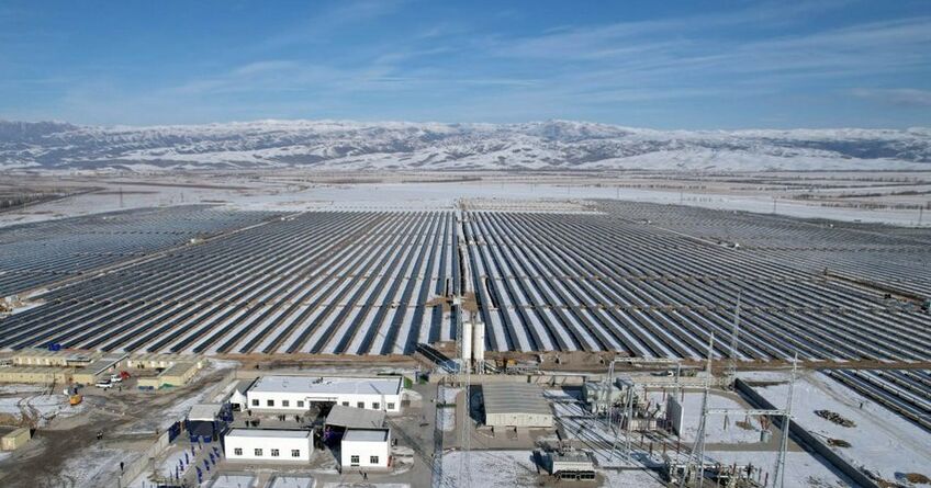 В&nbsp;Кемине заработала первая в&nbsp;истории Кыргызстана солнечная электростанция 