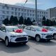 Фото мэрии Оша. Полученные от спонспоров авто