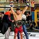 Фото @adiko.nurmatov. Адилет Нурматов (в центре) на турнире PFL KG & One X One. Бишкек, февраль 2020 года