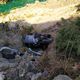 Фото УОБДД Джалал-Абадской области. На трассе Бишкек — Ош водитель не справился с управлением и перевернулся