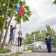 Фото пресс-службы мэрии. В Бишкеке подняли флаг Кыргызстана в честь годовщины Московской Олимпиады