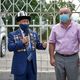 Фото пресс-службы мэрии. В Бишкеке подняли флаг Кыргызстана в честь годовщины Московской Олимпиады