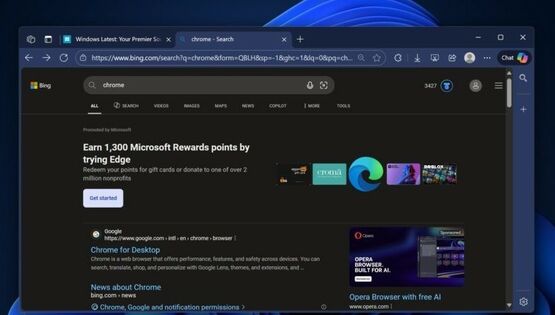 Microsoft предлагает пользователям баллы за&nbsp;отказ от&nbsp;Google Chrome 