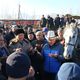 Фото партии «Альянс». На скотном рынке в Бишкеке